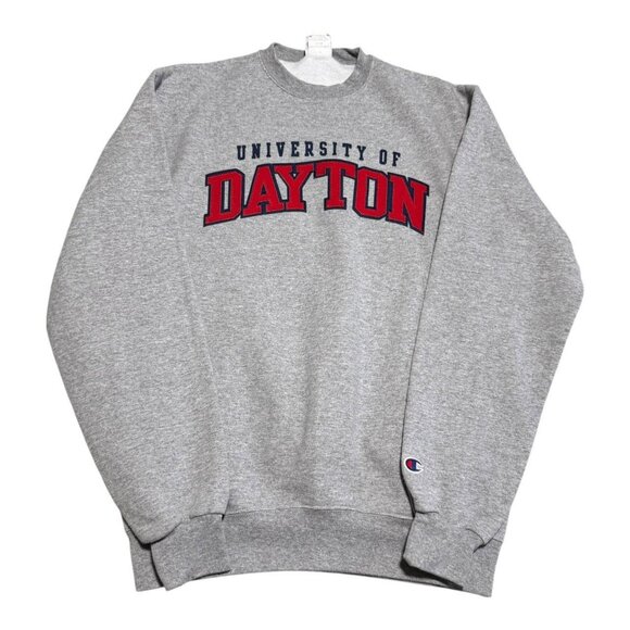 Champion University of‎ Dayton Ohio Gray Crewneck Sweatshirt Adult Medium - Picture 1 of 5